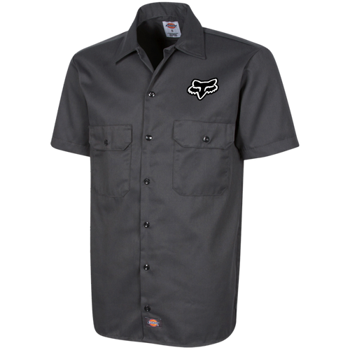 Vintage Fox Racing Men's Short Sleeve Workshirt