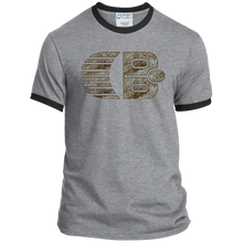 Classic Boater Logo  Port & Co. Ringer Tee