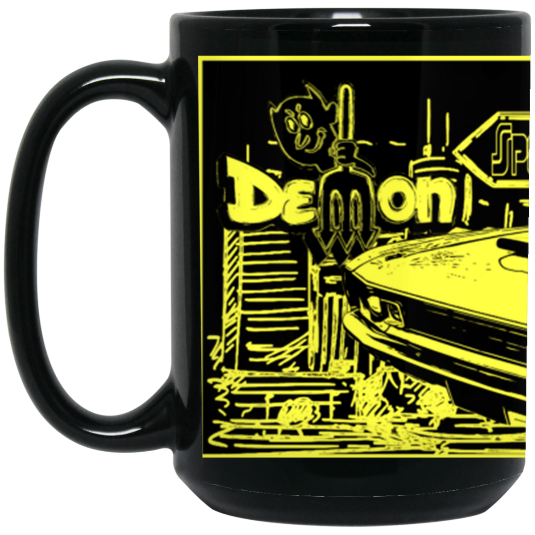 1972 Dodge Demon BM15OZ 15 oz. Black Mug by SpeedTiques