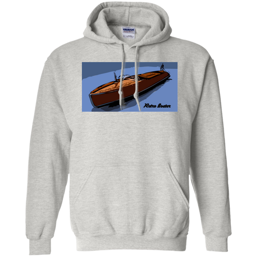 Vintage Chris Craft Runabout by Retro Boater  Gildan Pullover Hoodie 8 oz.