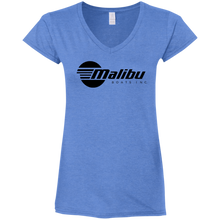 Classic Malibu Boats Ladies' Fitted Softstyle 4.5 oz V-Neck T-Shirt