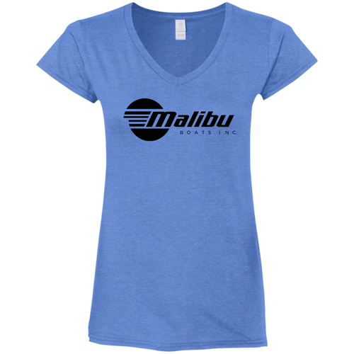 Classic Malibu Boats Ladies' Fitted Softstyle 4.5 oz V-Neck T-Shirt