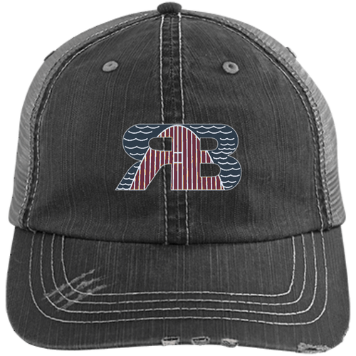 Retro Boater Logo Unstructured Trucker Cap