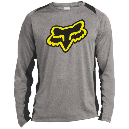 Classic Fox Racing Long Sleeve Heather Colorblock Performance Tee
