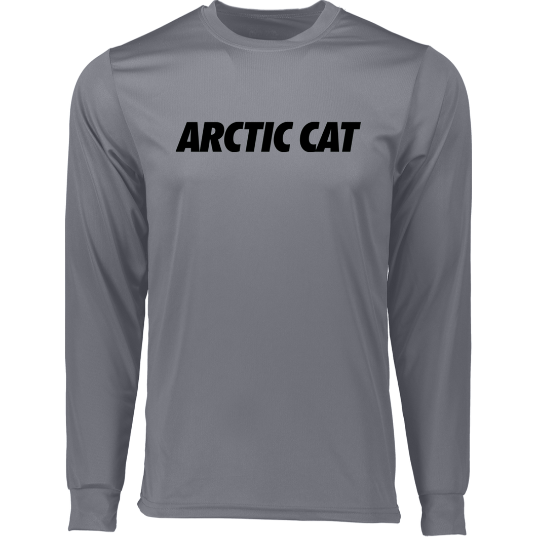 Classic Style Black Arctic Cat Long Sleeve Moisture-Wicking Tee