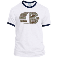 Classic Boater Logo  Port & Co. Ringer Tee