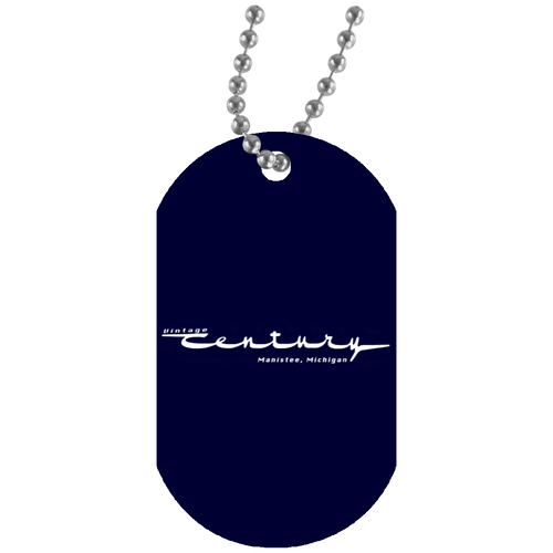 Vintage Century Boats of Manistee Michigan UN5588 White Dog Tag