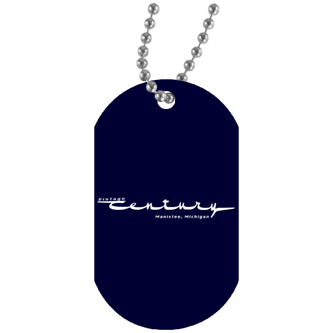 Vintage Century Boats of Manistee Michigan UN5588 White Dog Tag