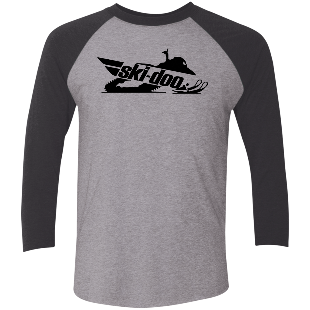Vintage Ski-Doo Snowmobile 3/4 Sleeve T-Shirt