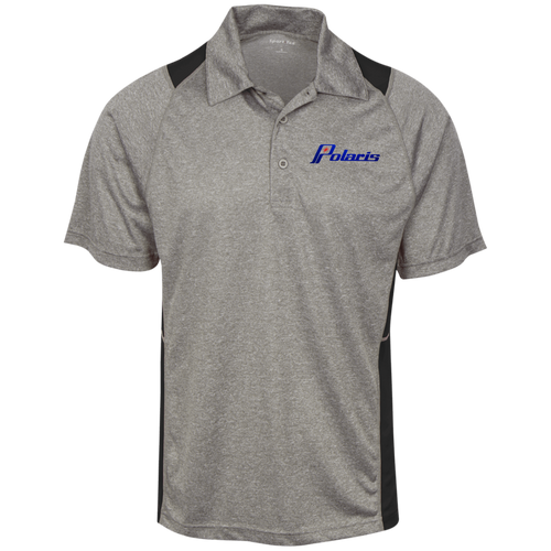 Vintage Polaris Snowmobile ST665 Heather Moisture Wicking Polo