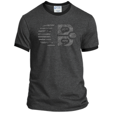 Classic Boater Logo  Port & Co. Ringer Tee
