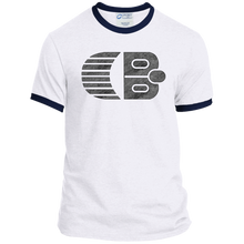 Classic Boater Logo  Port & Co. Ringer Tee
