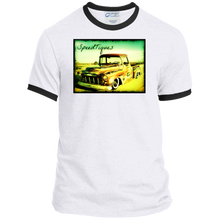 1956 Chevy Pickup Shop Truck by SpeedTiques  Port & Co. Ringer Tee