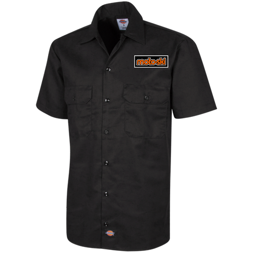 Vintage Moto-SKi Snowmoniles Dickies Men's Short Sleeve Workshirt