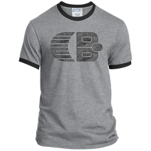 Classic Boater Logo  Port & Co. Ringer Tee