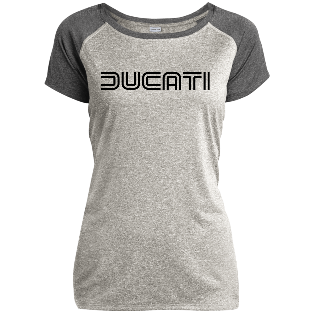 Vintage Ducati LST362 Ladies Heather on Heather Performance T-Shirt
