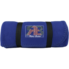 Retro Boater Logo BP10 Port & Co. Fleece Blanket