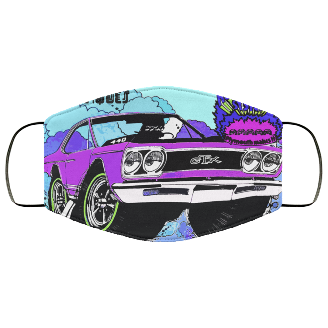 Plymouth GTX FMA Face Mask by SpeedTiques
