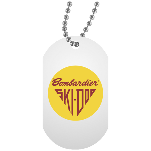 Vintage Ski-Doo Bombardier UN5588 White Dog Tag