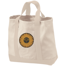 Sunflower Boats by Retro Boater B400 Port & Co. 2-Tone Shopping Tote
