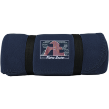 Retro Boater Logo BP10 Port & Co. Fleece Blanket