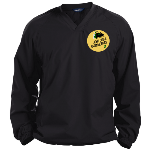 Vintage John Deere Snowmobiles Pullover V-Neck Windshirt