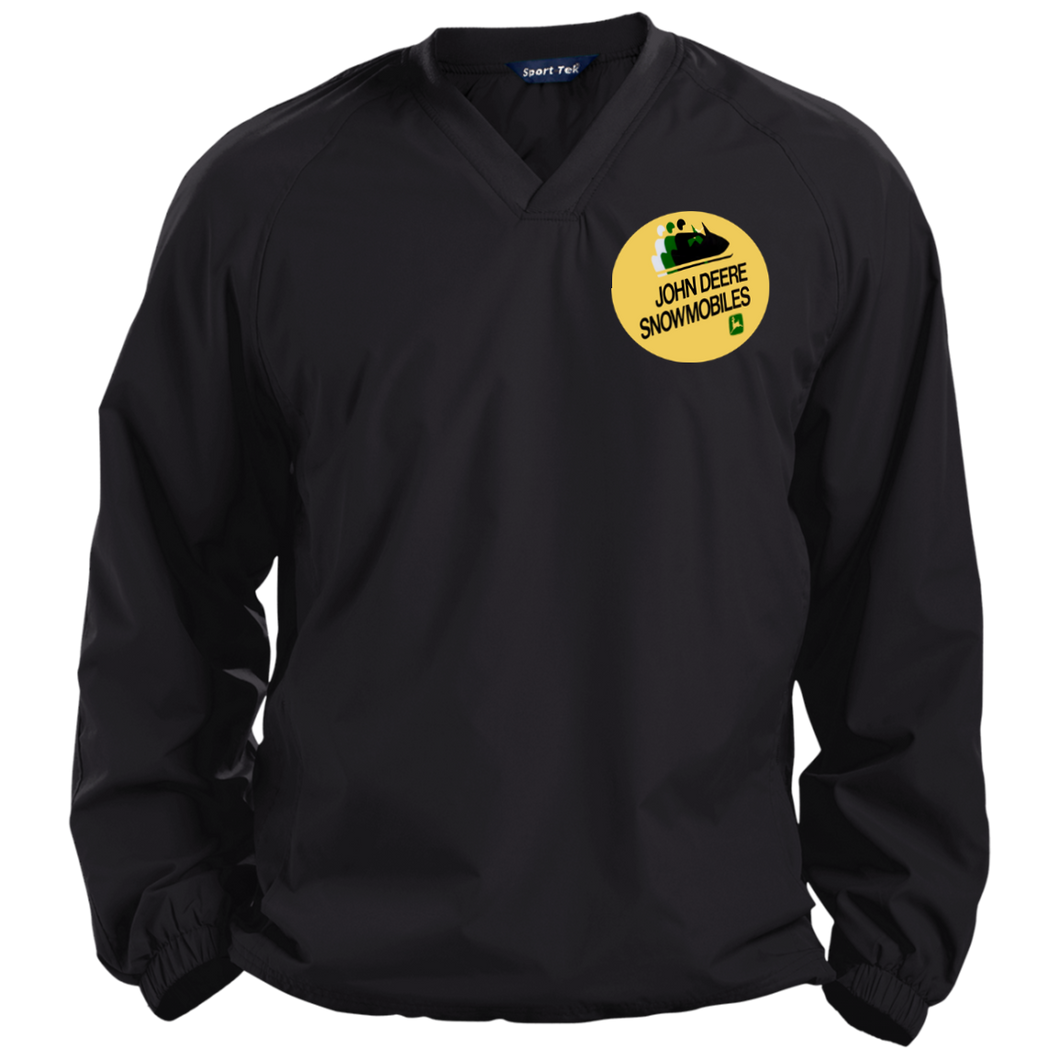 Vintage John Deere Snowmobiles Pullover V-Neck Windshirt