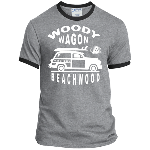 Speedtiques Woody Wagon Port & Co. Ringer Tee