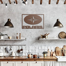 Vintage Polaris Star Logo Die-Cut Metal Sign