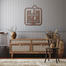 Vintage Style Hurst Shifters Die-Cut Metal Sign