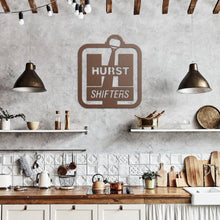 Vintage Style Hurst Shifters Die-Cut Metal Sign