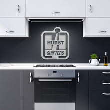 Vintage Style Hurst Shifters Die-Cut Metal Sign