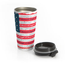 Vintage Chris Craft with Distressed Flag Stainless Steel Travel Mug