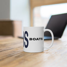 Owens Boats White Ceramic Mug by Retro Boater