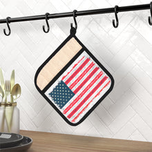 Vintage American Flag with Chris Craft Boat Pot Holder with Pocket