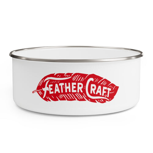 Vintage Feather Craft Boat Company Enamel Boat Bowl by Retro Boater