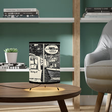 Shirley K Vintage 1966 Ventnor Cabin Cruiser Tripod Lamp with High-Res Printed Shade, US/CA plug