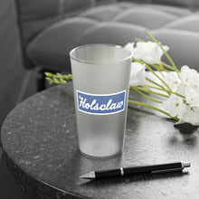 Vintage Holsclaw Trailers Frosted Pint Glass, 16oz