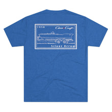 Vintage 1958 Chris Craft Silver Arrow Men's Tri-Blend Crew Tee by Retro Boater