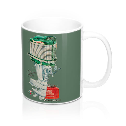 Mercury Kiekefier Outboard Engine 11oz Mug by Retro Boater