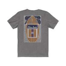 Retro Boater Logo with Back Graphic Unisex Jersey Short Sleeve Tee