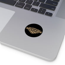 Distressed Vintage look Hummer Alpha Round Vinyl Stickers