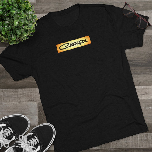 Classic 1968 Dodge Charger Men's Tri-Blend Crew Tee by SpeedTiques