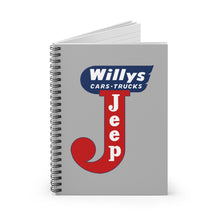 Willys Jeep Spiral Notebook - Ruled Line by SpeedTiques