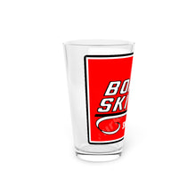 Vintage Boa Ski Snowmobile Pint Glass, 16oz