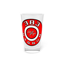 Plymouth Dodge Mopar 383 Pie Tin Pint Glass, 16oz