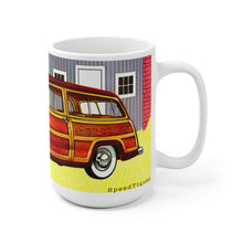 1949 Mercury Woody Station Wagon White Ceramic Mug by SpeedTiques