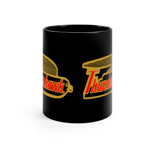 1959 Larson Thunderhawk Black mug 11oz by Retro Boater