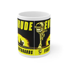Vintage Evinrude White Ceramic Mug by Retro Boater