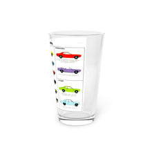 1970 Plymouth Lineup Pint Glass, 16oz